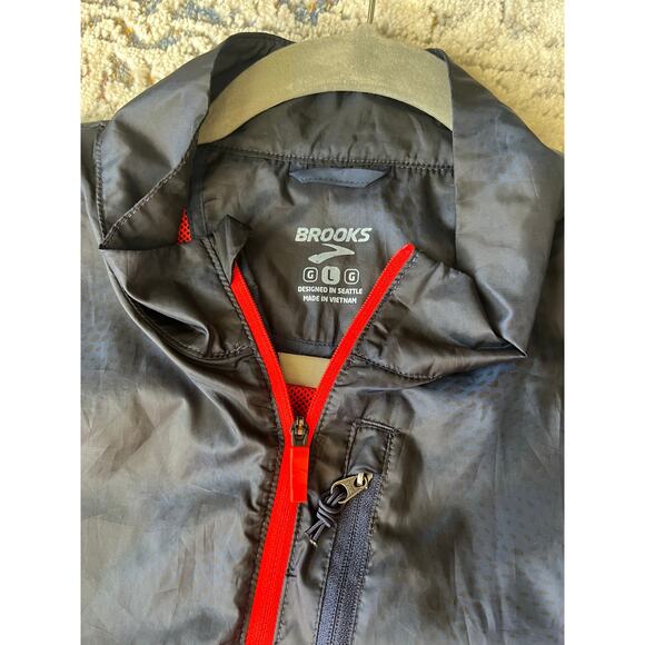 Mens Brooks LSD Pullover Windbreaker Breathable Jacket Size Large - Picture 11 of 15
